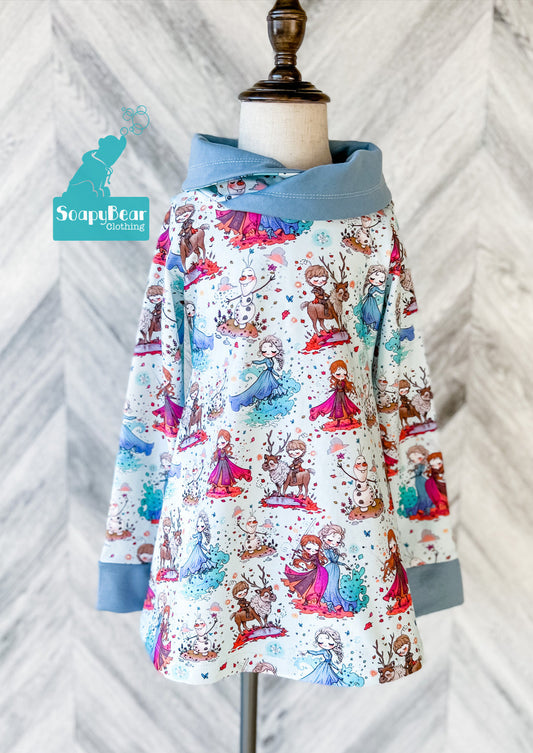 Frozen Sisters Cowl Tunic